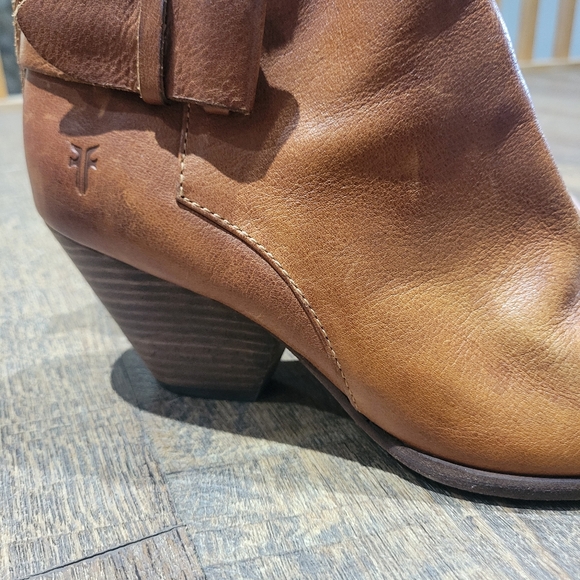 Frye Brown Leather Ankle Boots - Picture 10 of 16